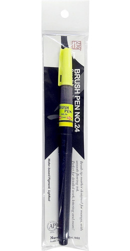 Imagen 2 de 2 de Brush Pen Kuretake Zig Cartoonist No 24 Tinta Negra Fino