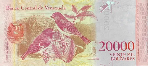 Billete 20.000 Bolívares 2017 De Colección Nuevo Venezuela