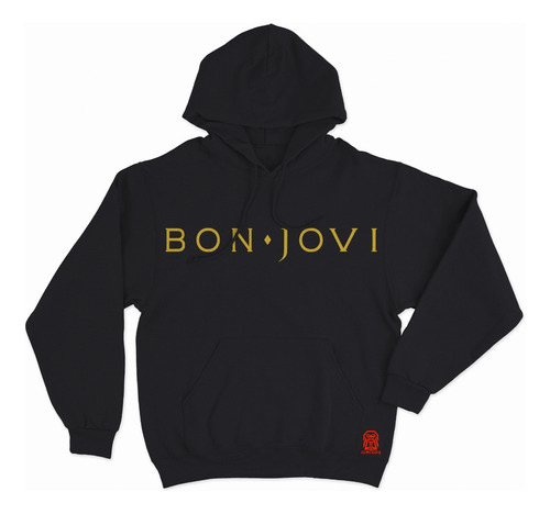 Polera Con Capucha Personalizada Motivo Banda Bon Jovi  03