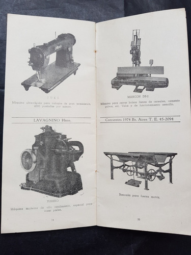 Imagen 4 de 4 de Antiguo Folleto. Maquinas Industriales Para Coser. 51292.