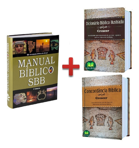 Manual Bíblico + Dicionário Bíblico + Concordância Bíblica