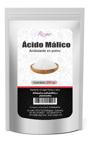 Acido Málico X250g En Polvo - L a $72