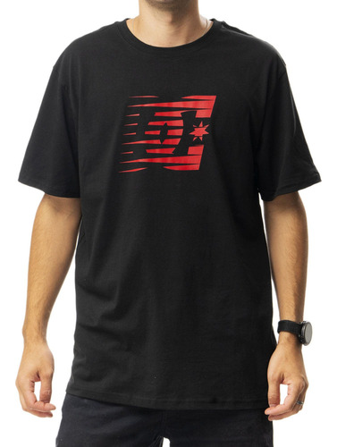 Polera Hombre Dc Go Faster Negro