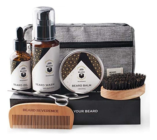 Kit De Aseo Para Barba, Con Bolsa De Viaje - Beard Revere