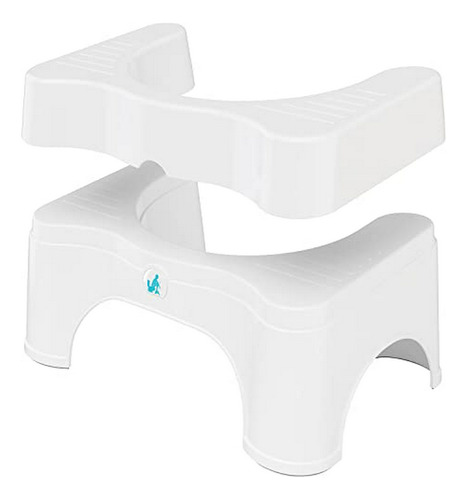 Taburete De Baño Ajustable Para Adultos Y Niños - Blanco