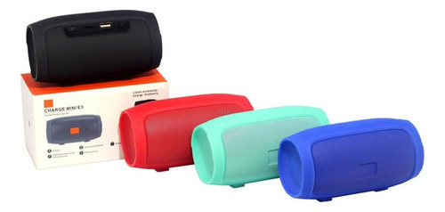 Alto-falante USB Sd Charge Mini 3+ Bluetooth, cor vermelha