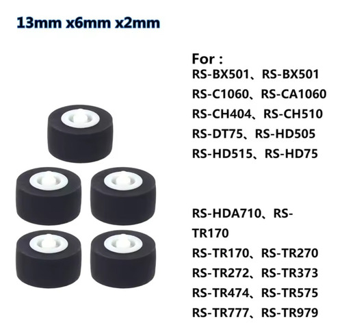 Rodillo De Goma Pinch Roller Deck Casseteras Technics (x 2)
