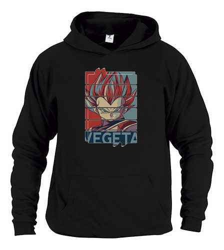 Sudadera Negra Unisex Dragon Ball Z Gohan Goku Vegeta 0887