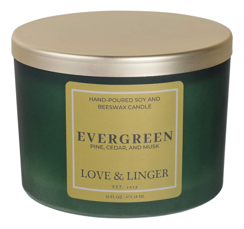 Evergreen Candle - Vela De Pino | Velas Perfumadas De Soja Y