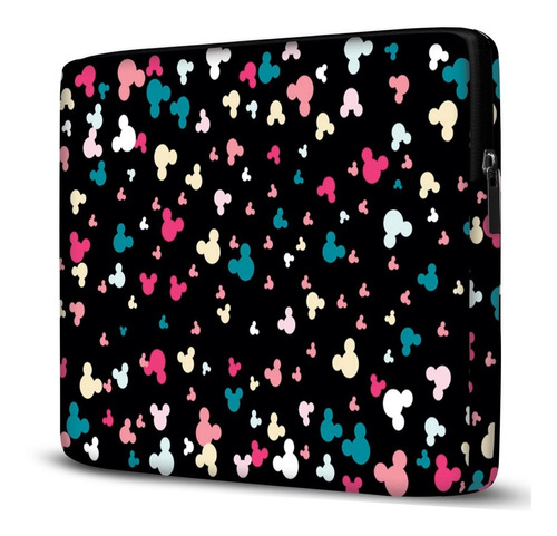 Capa Para Notebook Mickey E Minnie Com Bolso 17  Polegadas