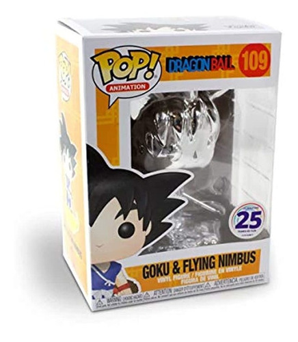 Figura De Accion Funko Pop: Goku & Flying Nimbus Plata Cromo