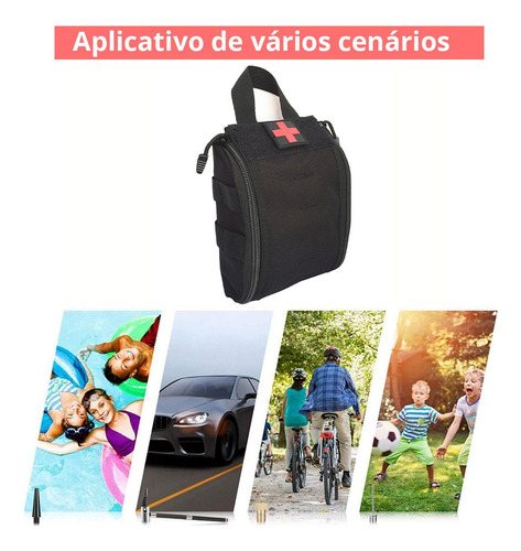 Bolsa Tática Emergência Kit Molle Primeiros Socorros