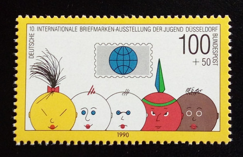 Alemania, Sello Mi 1472 Exposic Filatelica 1990 Mint L16186