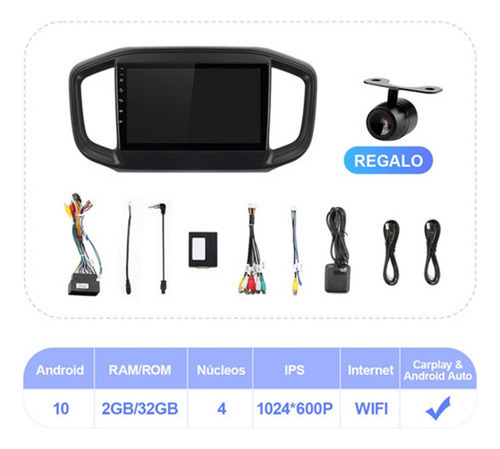 A Estéreo 2+32g Para Fiat Dodge Ram 700 Nueva 2021-2023 Gps