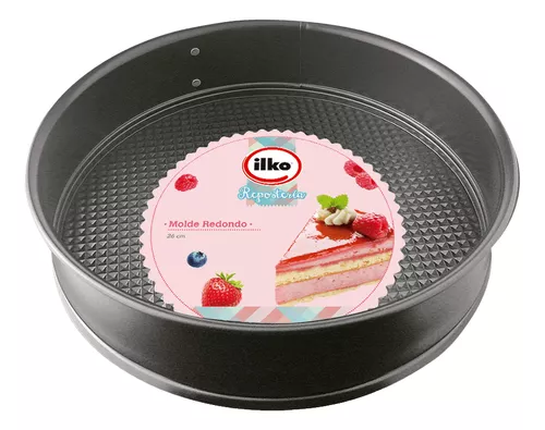 Molde Torta Desmontable Linea Aluminio 24 Cm Ilko