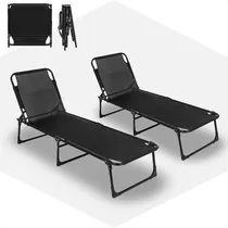 Comprar Combo 2 Reposeras Plegables Cama 3 Posiciones Dakota Playa