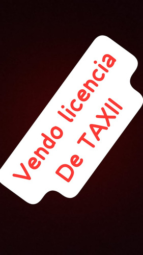 Licencia Taxi 