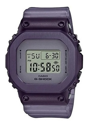 Reloj Casio G-shock Midnight Fog Purple Original Dama E-w Color de la correa Morado Humeado Color del bisel Morado Color del fondo Gris