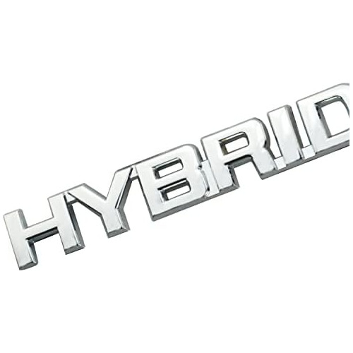 Emblema De Metal Híbrido Logo Coches Híbridos (platea...