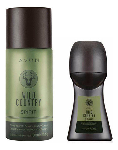 Wild Country Spirit Avon Deo Maculino Y Bolilla Set X 2