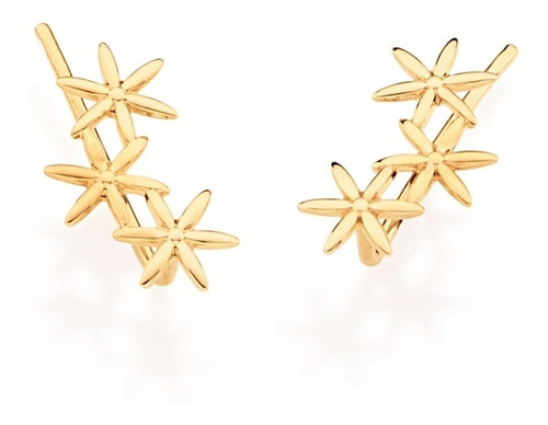 Brinco Ear Cuff Flores Rommanel 525595