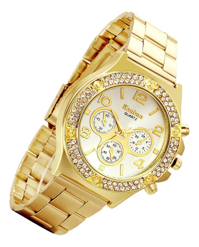 Gold Hip-hop Watch For Men [upgraded] Japan Quartz 30m