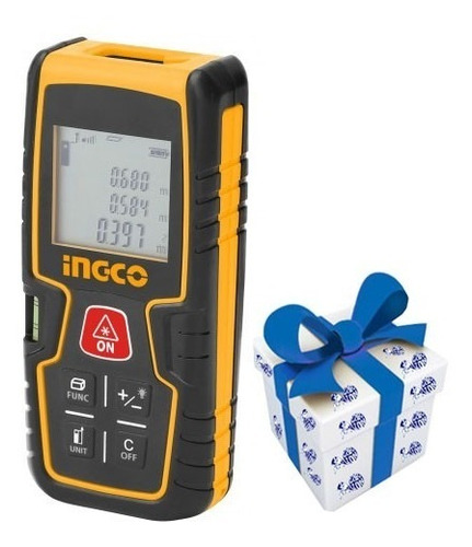 Medidor De Distancia Laser Ingco 40mt Hldd0401 + Regalo !