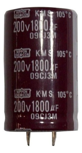 Capacitor Eletrolítico 1800uf 200v 30mm 50mm 105°c