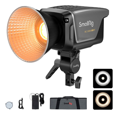 Luz De Video Led Cob Smallrig Rc350b Iluminación Continua