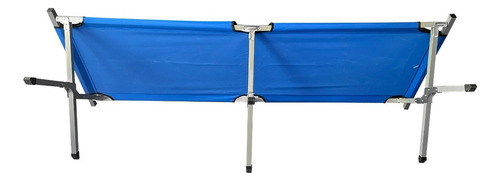 Catre Reposera Plegable Tela Reforzada+ Funda-camping -playa Color Azul