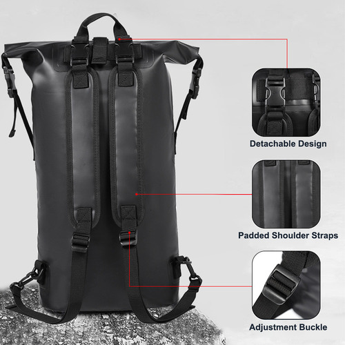 Mochila Enrollable De Alta Resistencia Con Bolsillo Con Cre