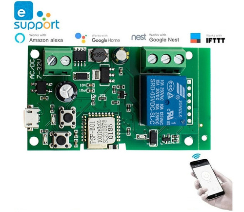 Sonoff Interruptor Pulso Portão Wifi 5vusb 7v 12v 24v 32v