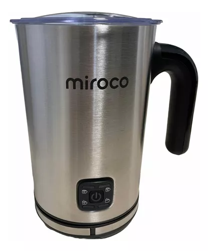 Miroco espumador de leche eléctrico de acero inoxidable, calentador  automático de leche caliente y fría para latte, máquina de espuma para café,  chocolates calientes, capuchino, calentador con control Strix, 120 V, TV