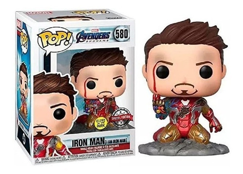 Figura de acción  Iron Man glow in the dark I am Iron Man/Avengers: Endgame 580 de Funko Pop!