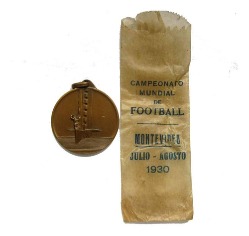 Futbol 1º Campeonato Mundial 1930 Medalla Con Sobre Original
