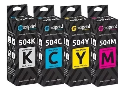 Tinta Epson 504 Maxiprint Kit 4 Colores