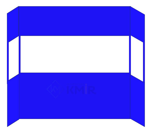 Lona Lateral Transparente Para Toldos 3x3 (cubre 3 Paredes)