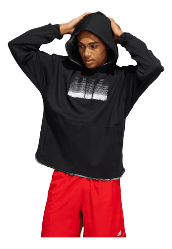 Sudadera adidas Basquetbol Donovan Mitchell Hombre Negro