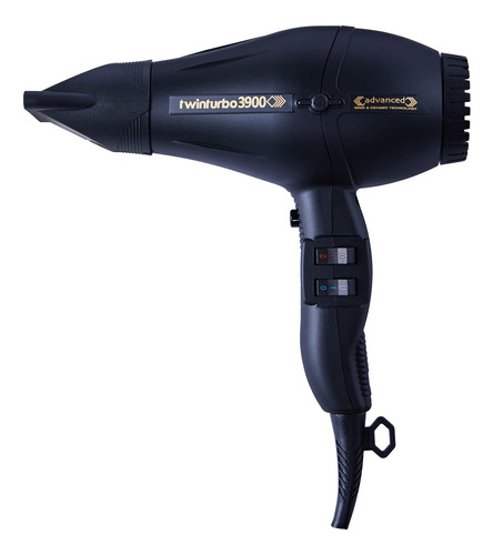 Turbo Power 3900 - Secador De Pelo Inico Profesional, Negro,