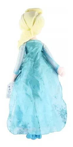 Boneca Pelucia Frozen Elza Anna Princesas Disney Coleção 50cm