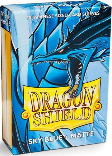 60 Protectores Mini Mate Japones Sky Blue Dragon Shield