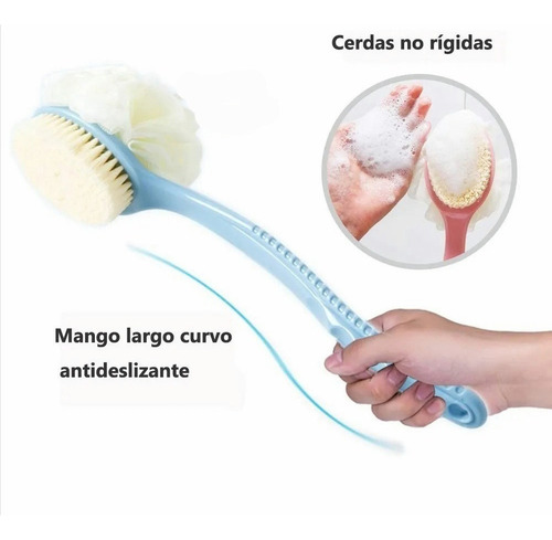 . Cepillo De Baño Ducha Mango Largo Cuerpo Espalda Masaje