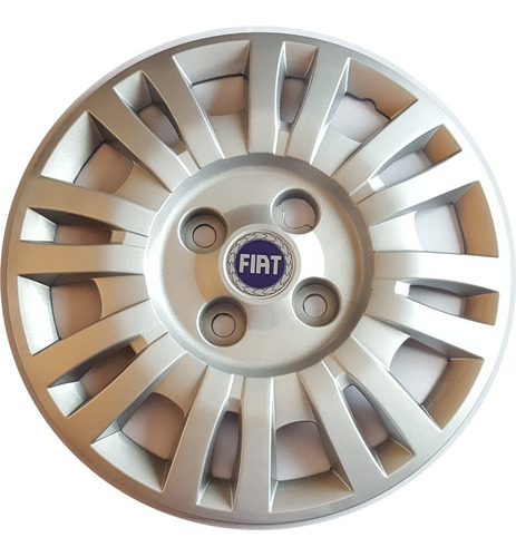 Juego 4 Tazas De Rueda Fiat Uno Fire Rodado 13 Gris