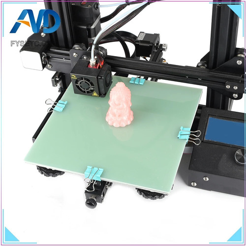 Imagem 3 de 3 de Base De Vidro + Presilhas Impressora 3d Ender3 235 X 235mm
