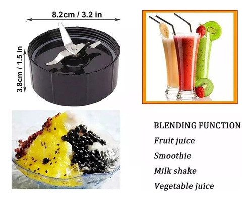 Juego De Vasos De Corte Cruzado For Magic Bullet De 16 Oz.