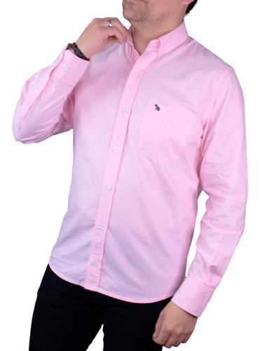 Camisa Casual Hombre Lec Lee Rosado