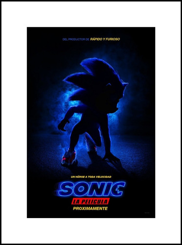 Póster De Sonic La Película Version 1 Original De Cines