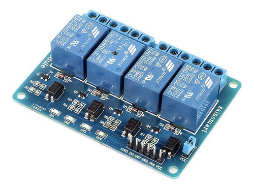 Relevador 4 Canales Relay Rele Arduino Pic Avr Arm Plc