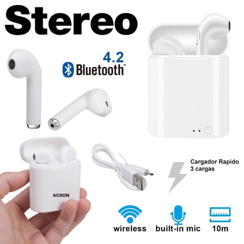 Auricular Noganet Ng-btwins2 Bluetooth Inalamb Noga Wins2 !!
