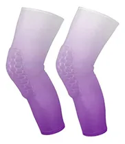 Comprar Rodilleras Deportivas Moradas Con Degradado Para Voleibol Ju